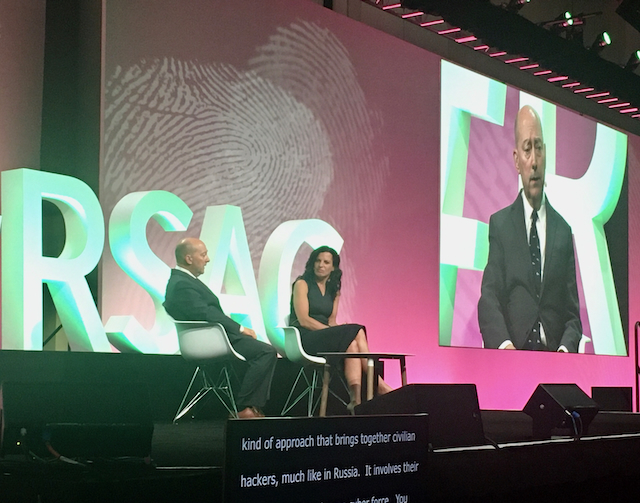 Admiral James Stavridis and Prof. Juliette Keyyem at RSAC 2020